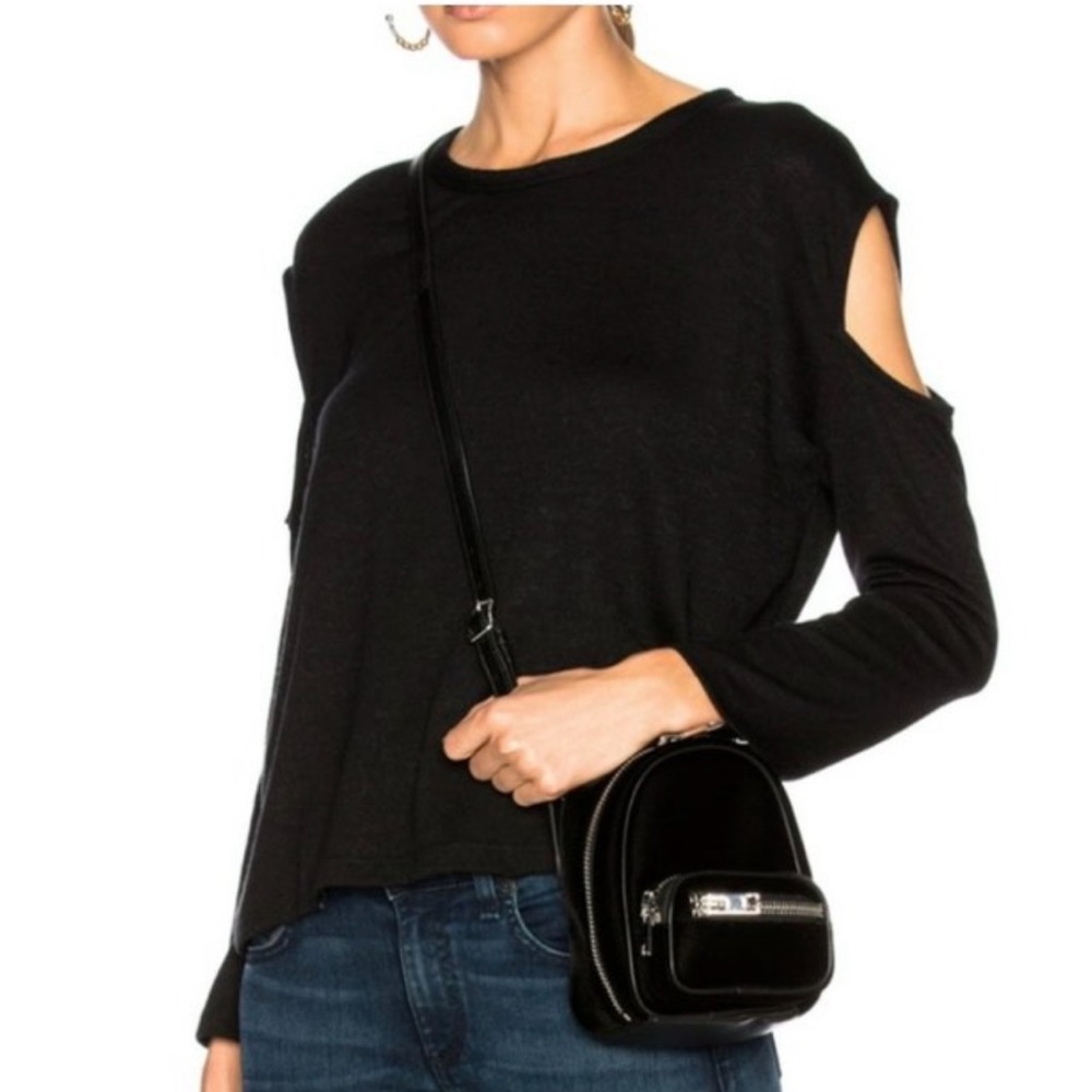 RAG & BONE Slash Cold Shoulder Long Sleeve Top